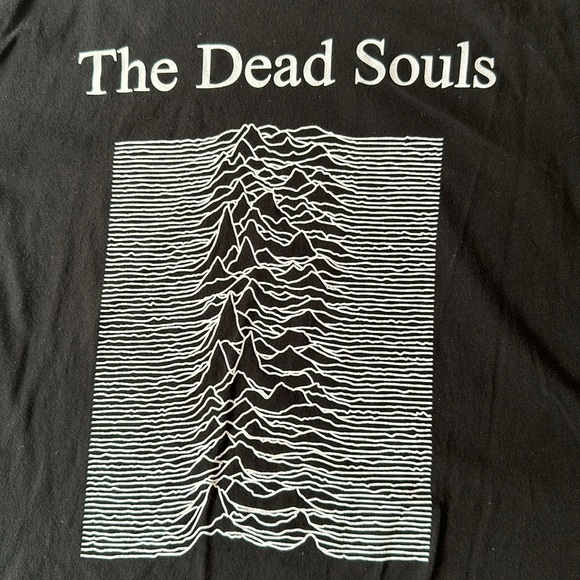 Joy Division tribute The Dead Souls “Unknown Pleasures” cover t-shirt - Picture 2 of 5